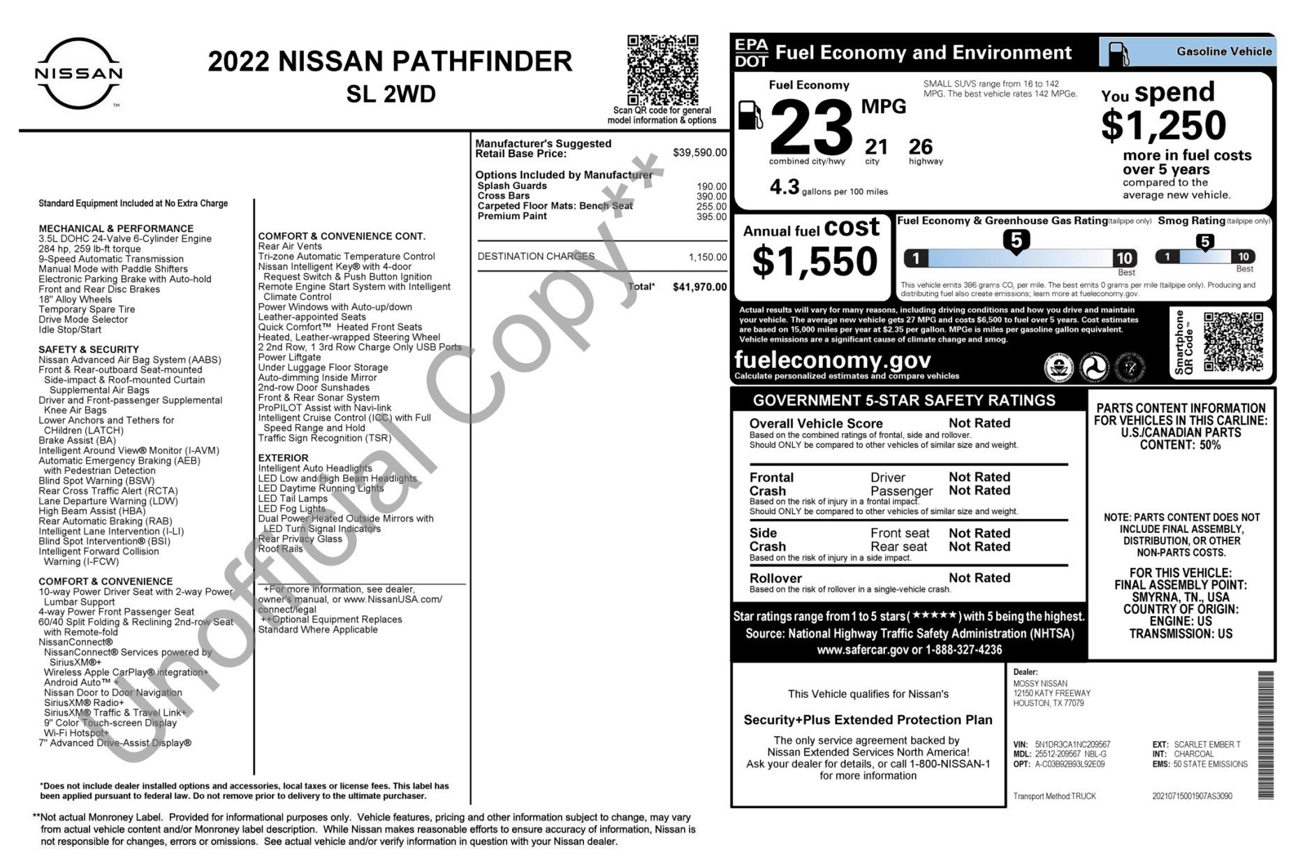 Used 2022 Nissan Pathfinder SL FWD image 4
