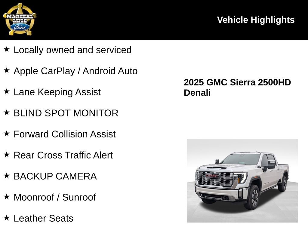 Used 2025 GMC Sierra 2500 Denali w/ Denali Reserve Package AWD/4WD image 2