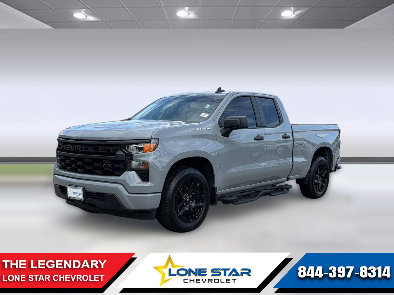Certified 2025 Chevrolet Silverado 1500 Custom w/ LPO, Dark Essentials Package RWD image 1