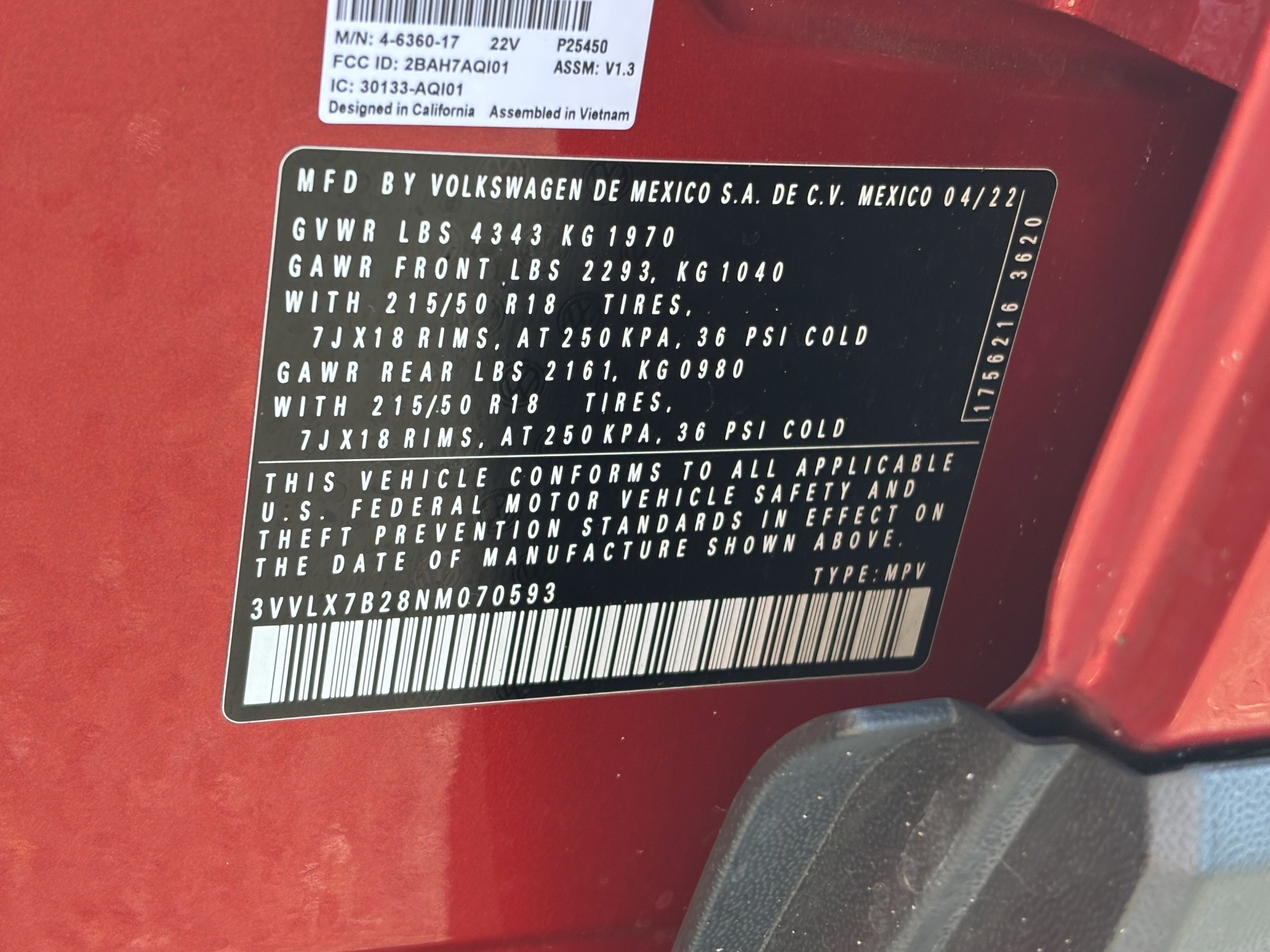 Certified 2022 Volkswagen Taos SE w/ Panoramic Sunroof Package image 30