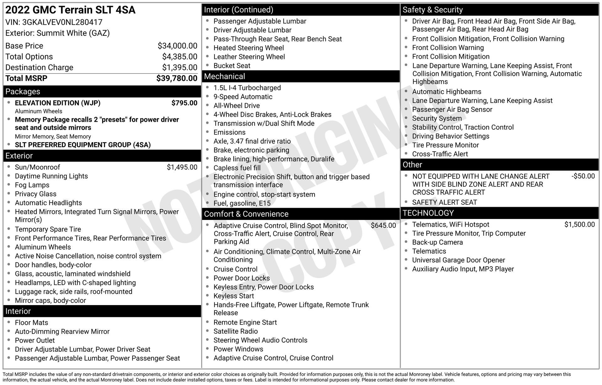 Certified 2022 GMC Terrain SLT w/ Elevation Edition image 4