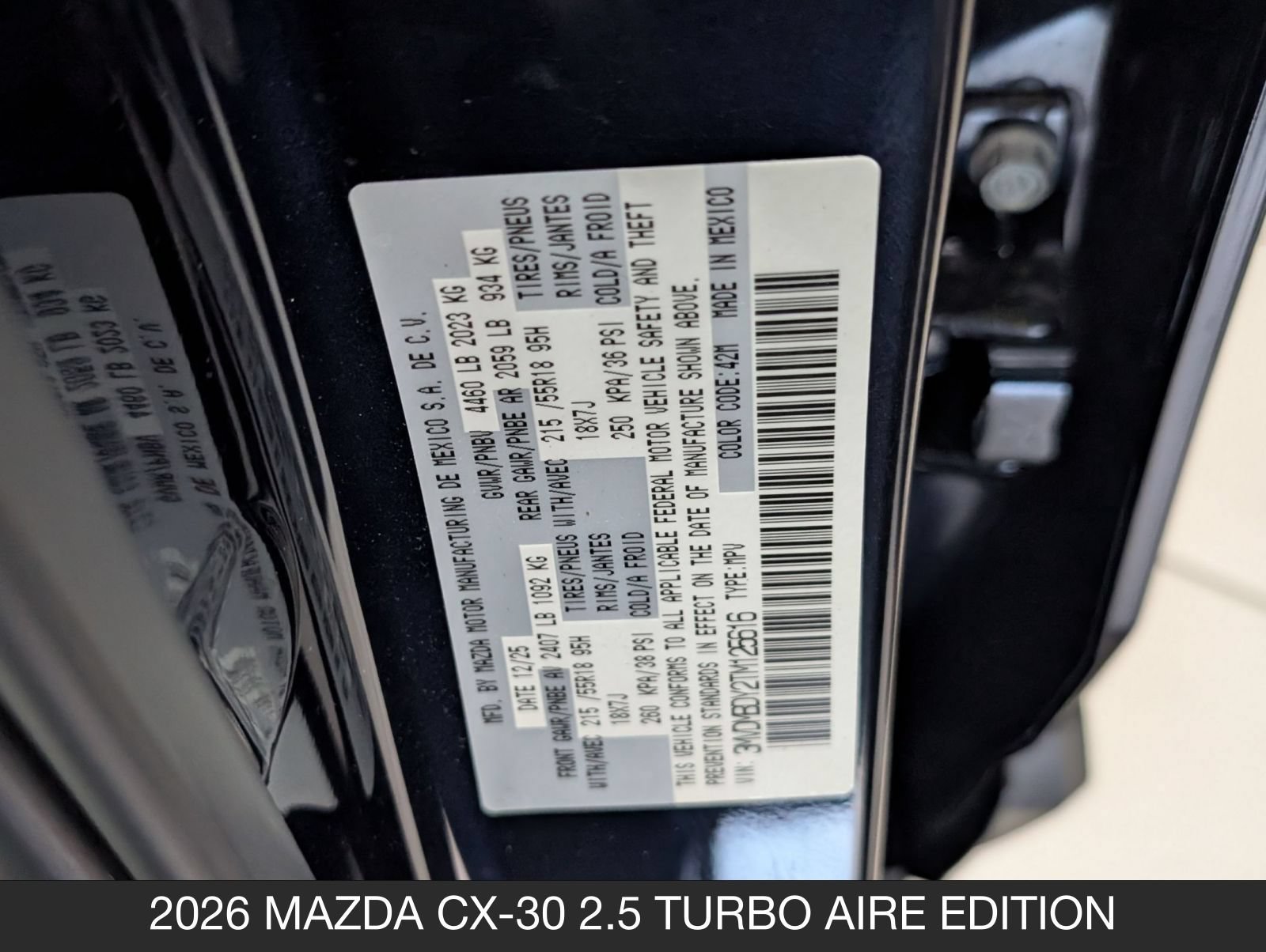 New 2026 MAZDA CX-30 2.5 Turbo AWD/4WD image 21