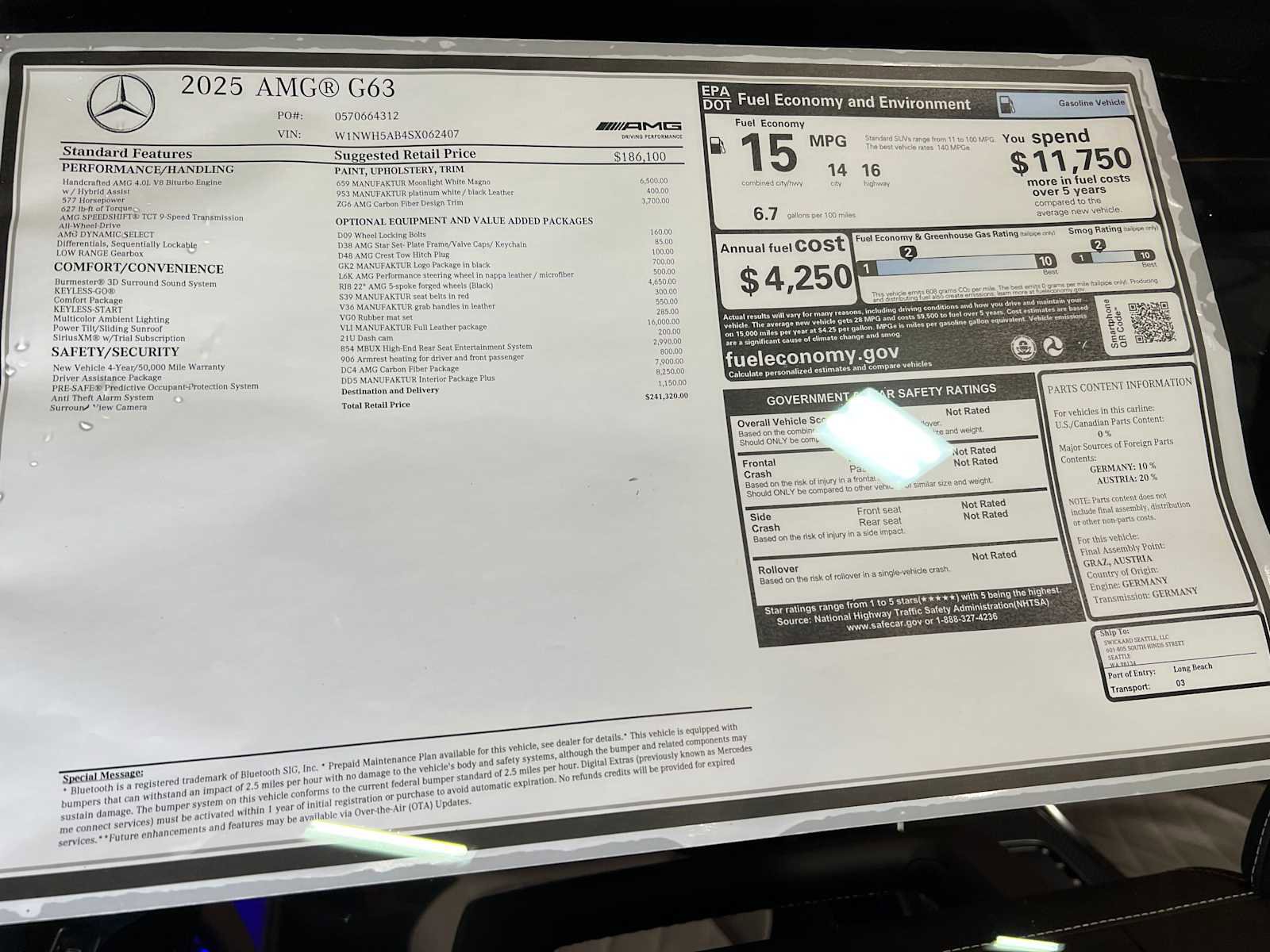 New 2025 Mercedes-Benz G 63 AMG 4MATIC image 48