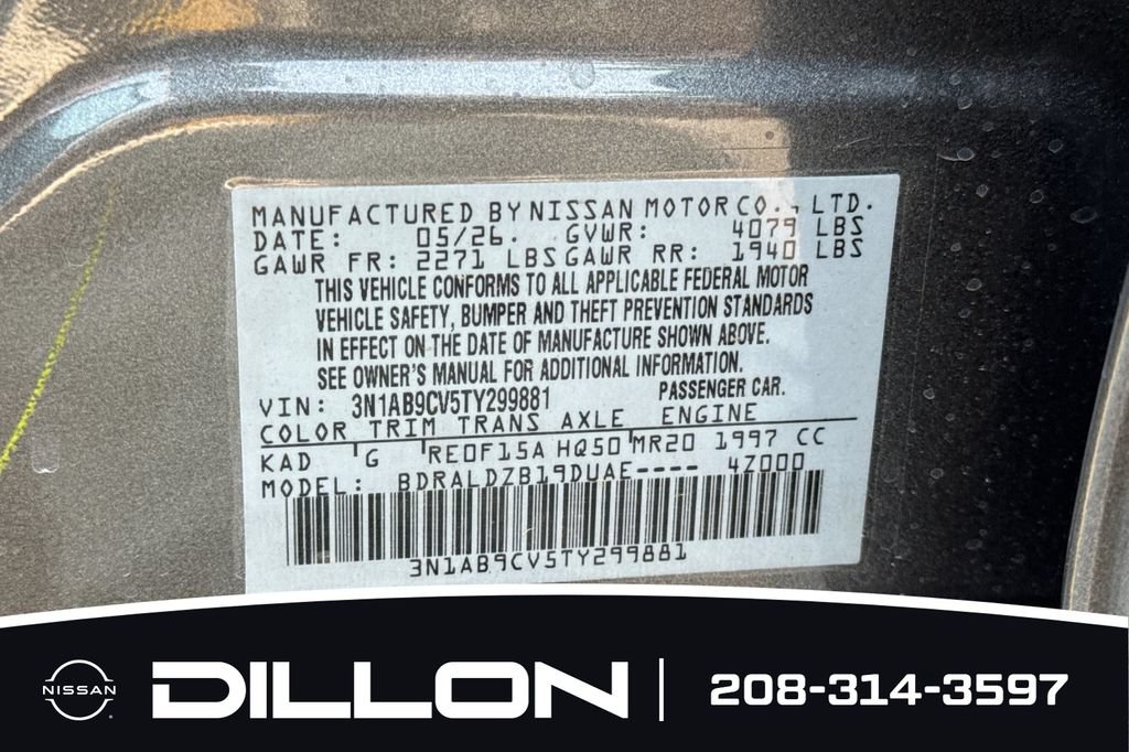 New 2026 Nissan Sentra SV w/ SV Convenience Package FWD image 29