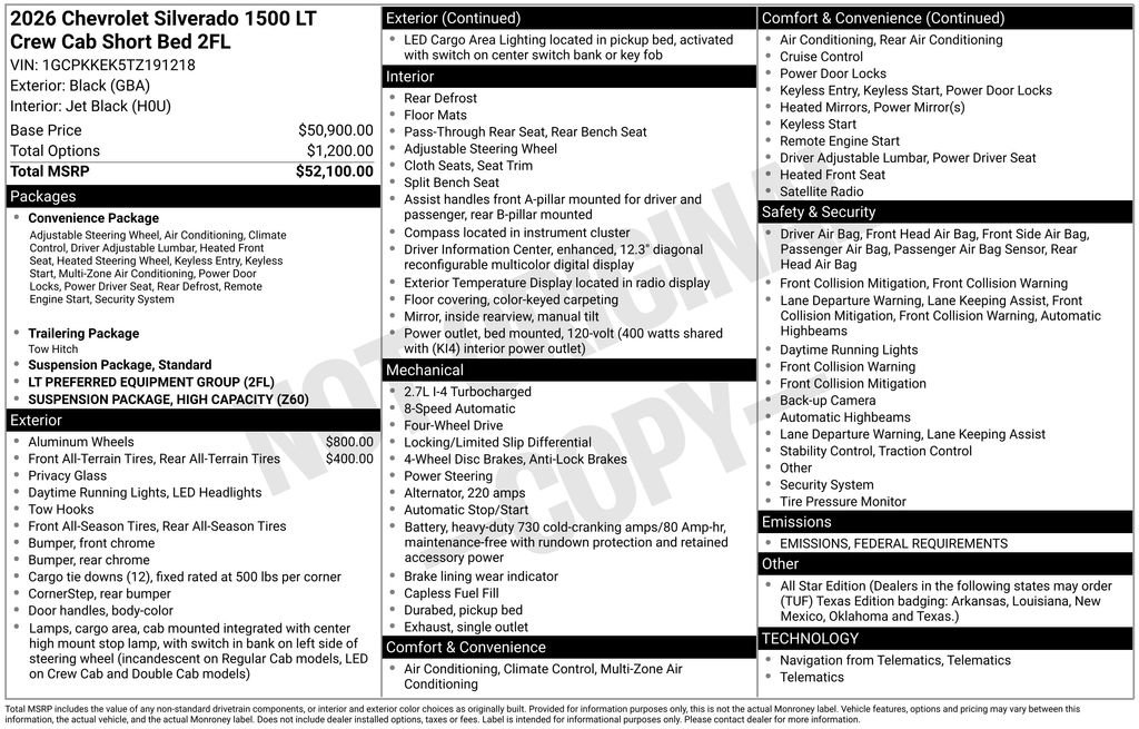 New 2026 Chevrolet Silverado 1500 LT image 7