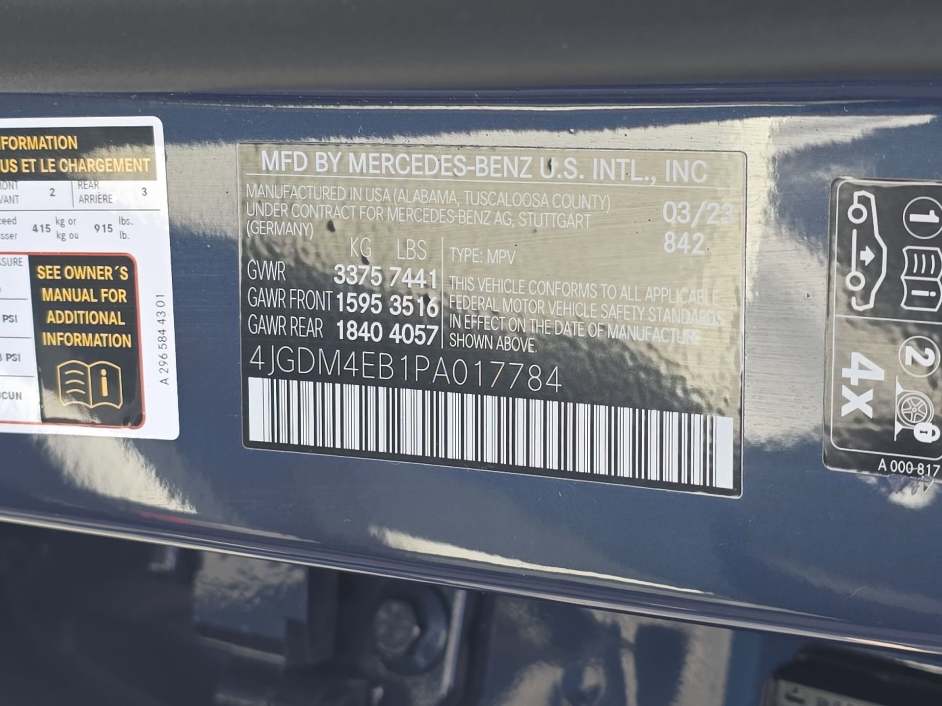 Certified 2023 Mercedes-Benz EQS 580 4MATIC SUV image 34