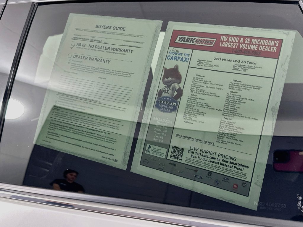 Certified 2023 MAZDA CX-5 AWD 2.5 Turbo image 12