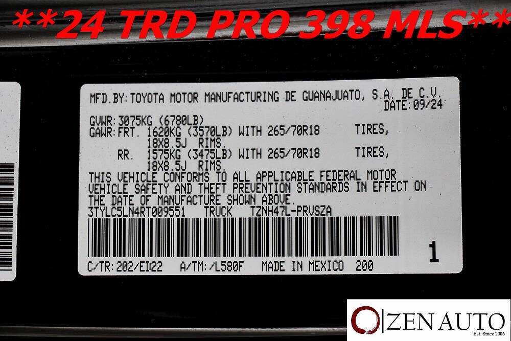 Used 2024 Toyota Tacoma TRD Pro image 73