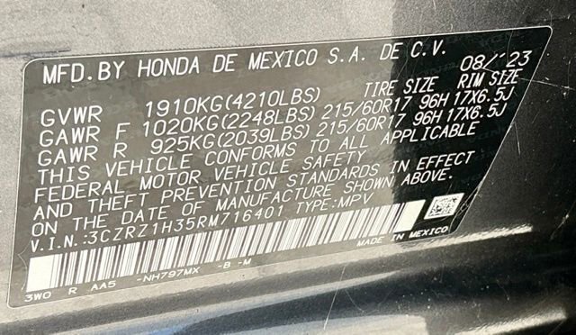 Certified 2024 Honda HR-V LX image 25