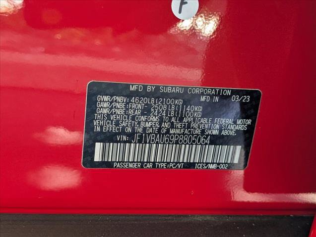 Used 2023 Subaru WRX GT w/ Popular Package #2A AWD/4WD image 26