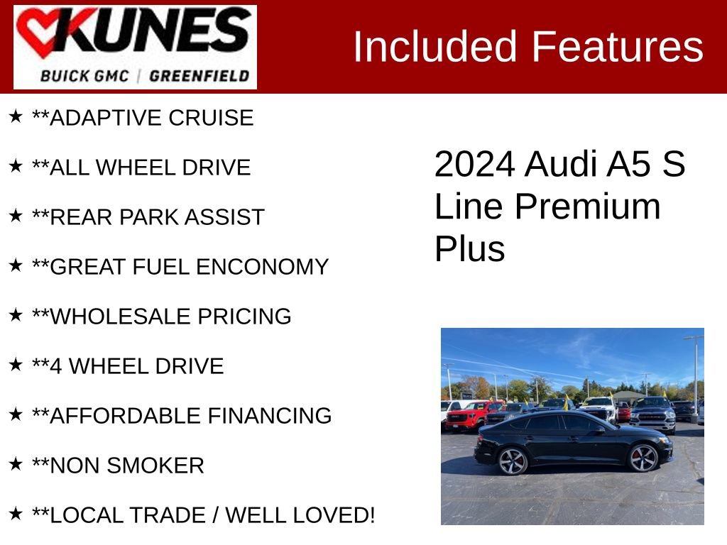 Used 2024 Audi A5 2.0T Premium Plus w/ Premium Plus image 3