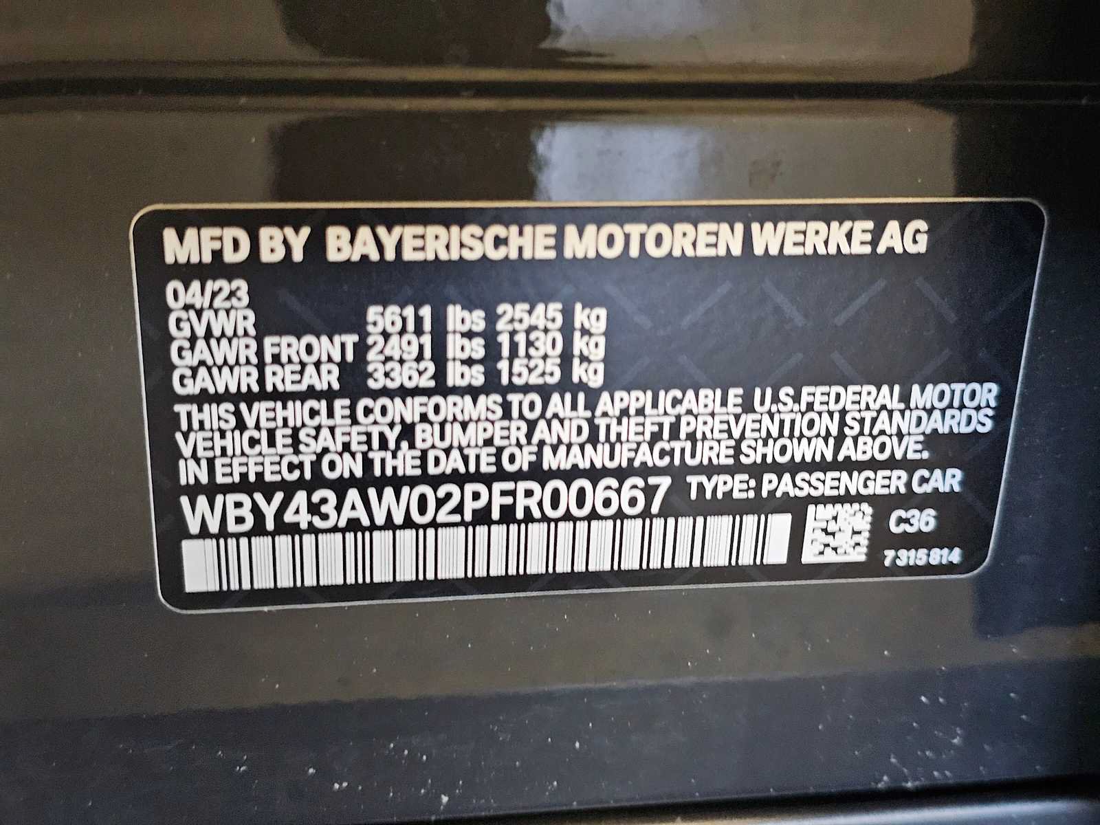 Certified 2023 BMW i4 eDrive35 w/ Premium Package RWD image 37