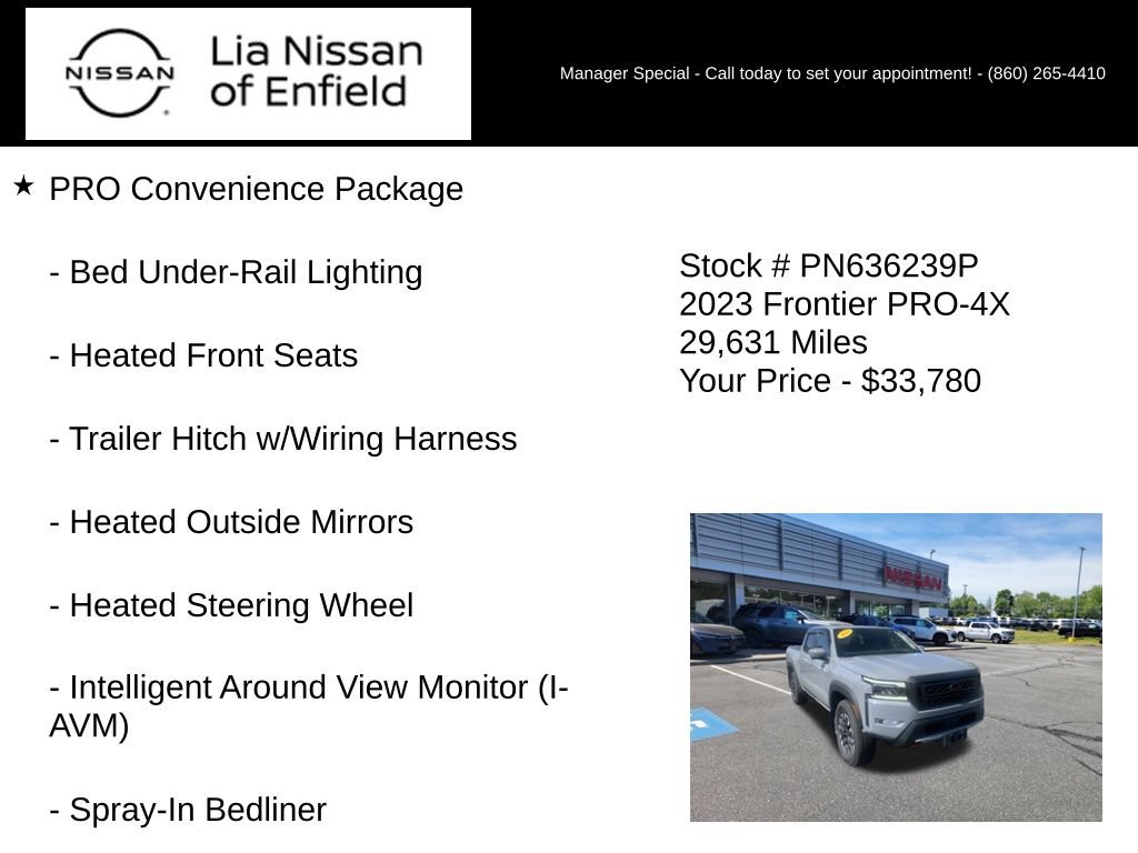 Used 2023 Nissan Frontier PRO-4X w/ Pro Convenience Package AWD/4WD image 5