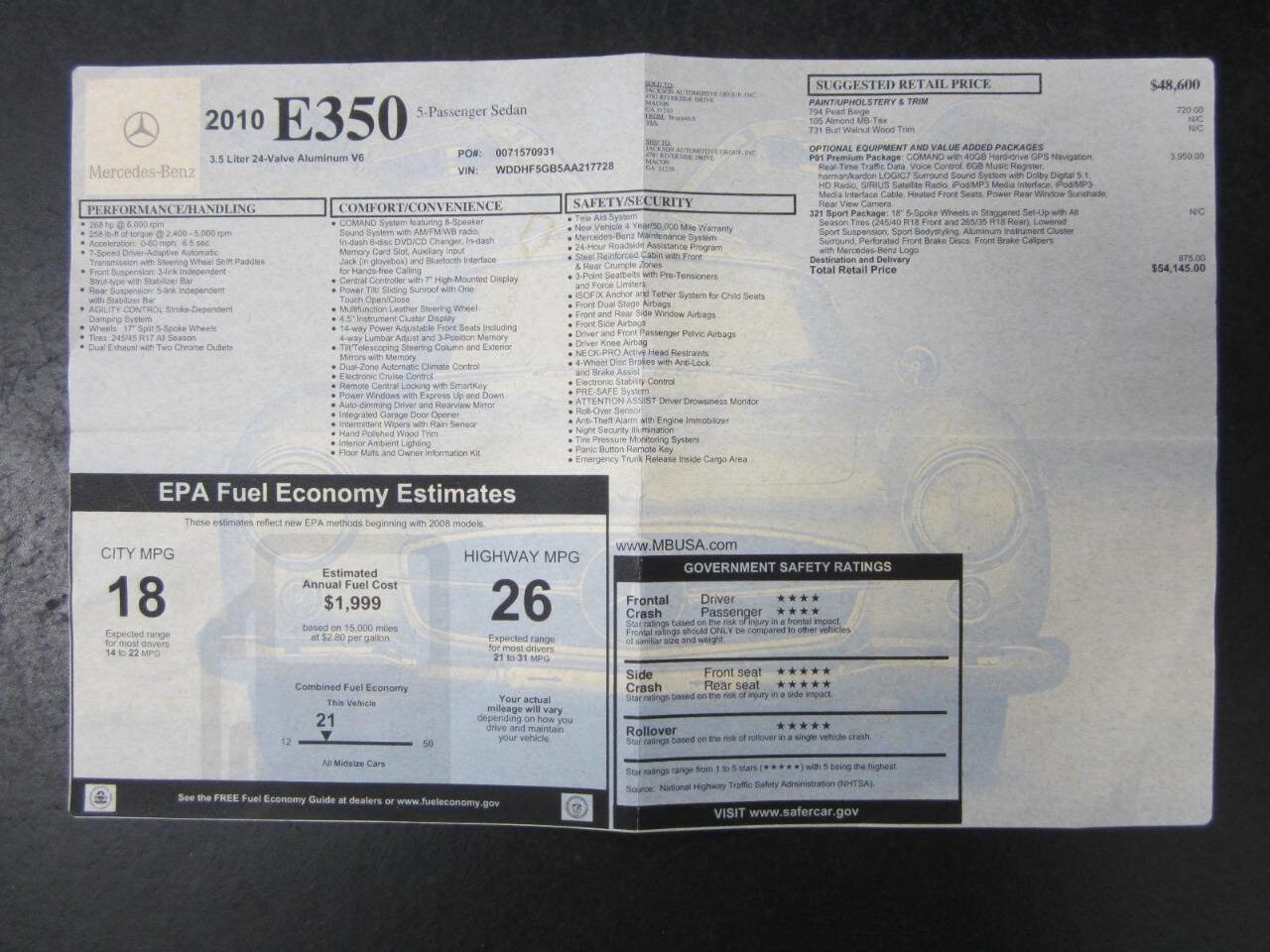 Used 2010 Mercedes-Benz E 350 E 350 Sport 4dr Sedan image 35