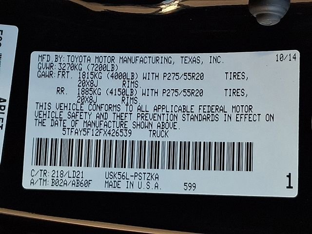 Used 2015 Toyota Tundra Platinum image 29