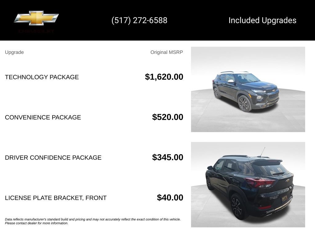 Used 2022 Chevrolet TrailBlazer ACTIV w/ Technology Package AWD/4WD image 15