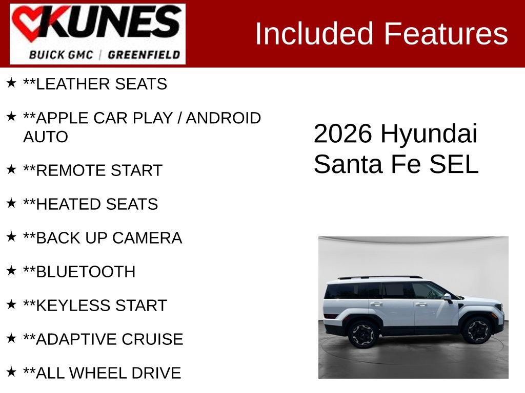 Used 2026 Hyundai Santa Fe SEL AWD/4WD image 2