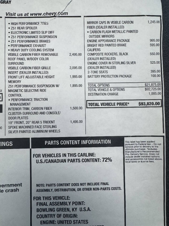 Used 2021 Chevrolet Corvette Stingray Premium Cpe w/ Z51 Performance Package RWD image 35