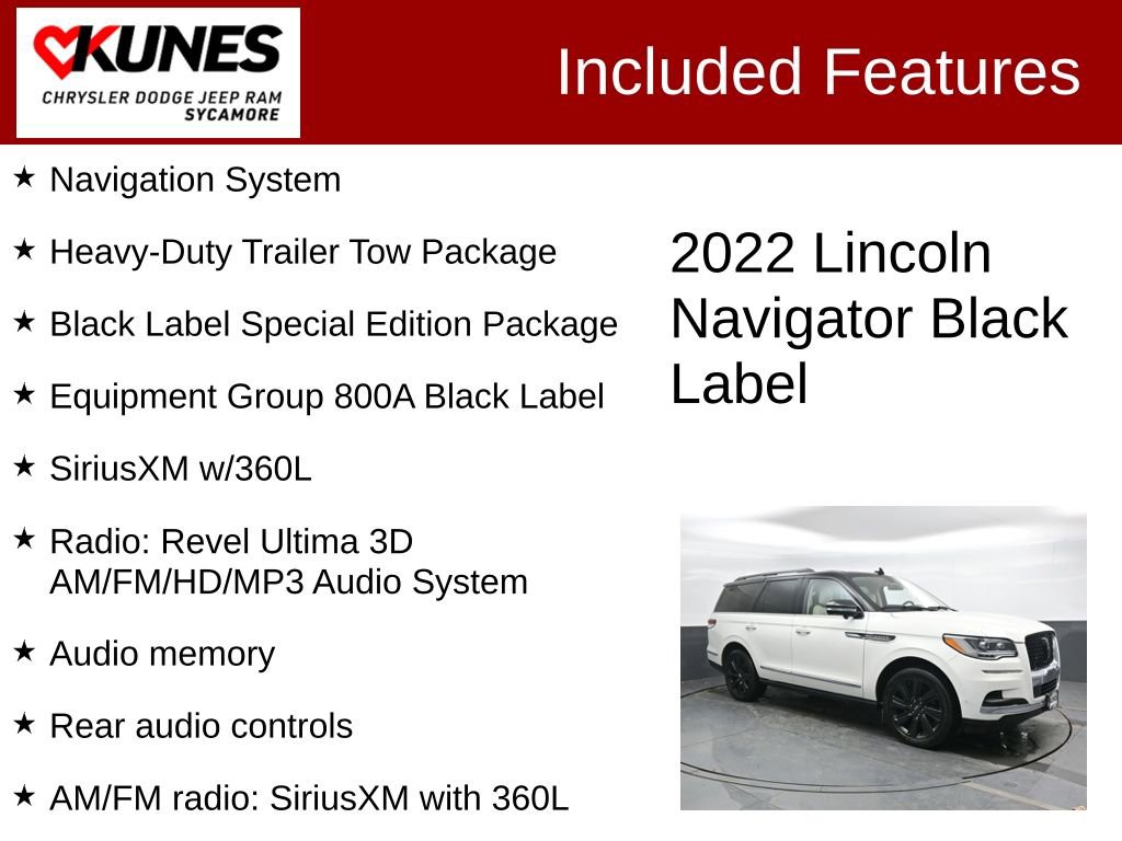 Used 2022 Lincoln Navigator Black Label image 3