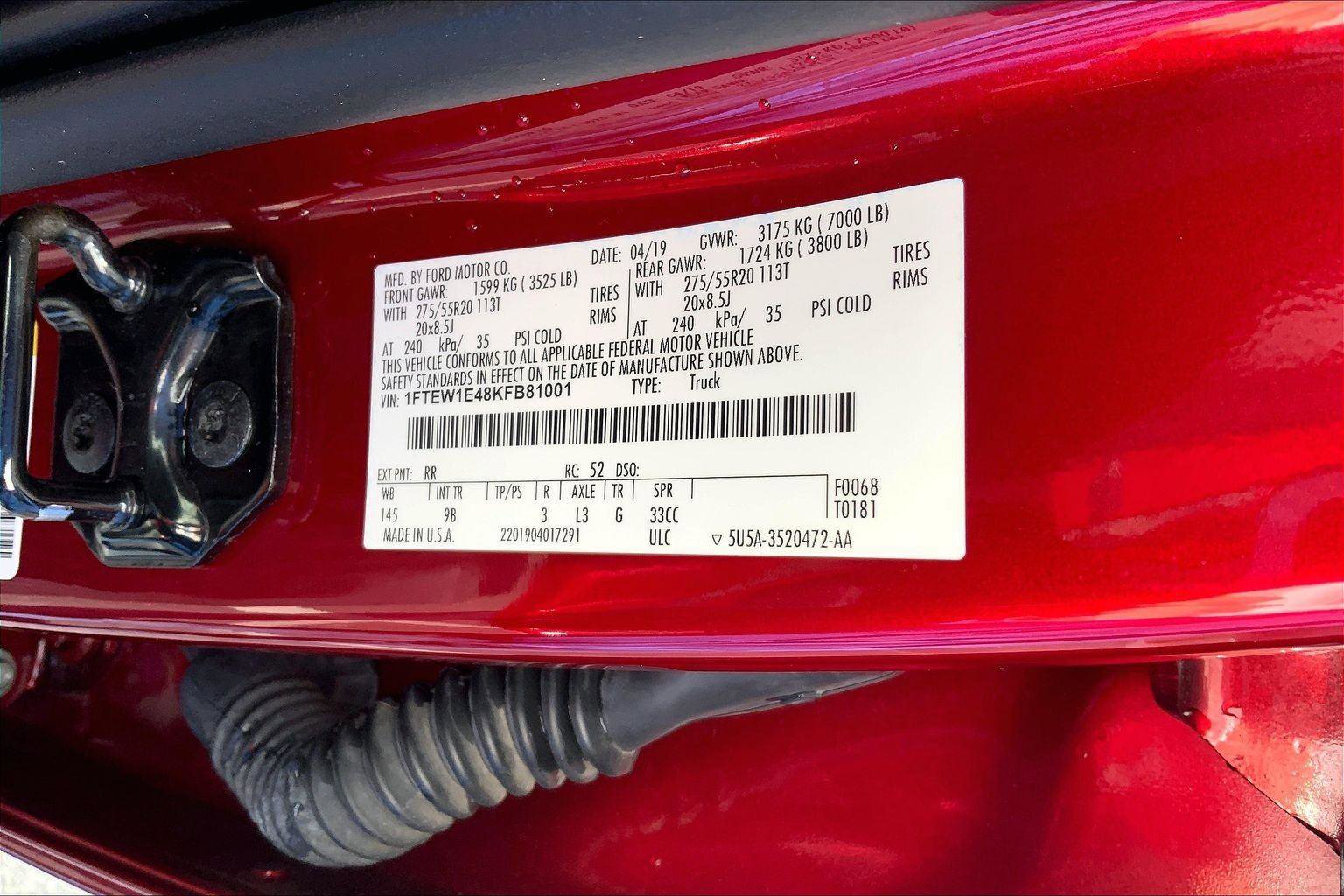 Used 2019 Ford F150 Platinum w/ Equipment Group 701A Luxury image 29