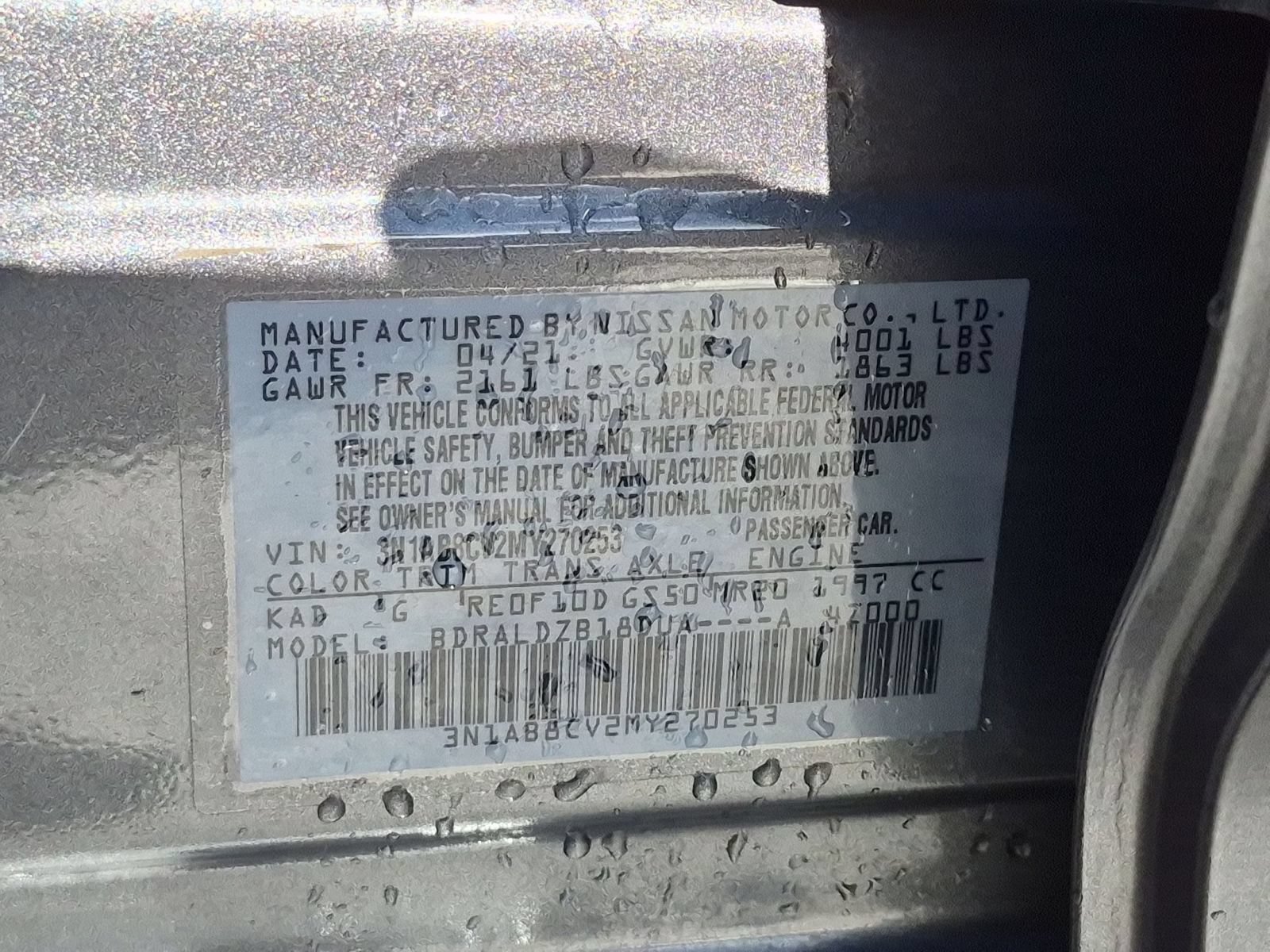 Used 2021 Nissan Sentra SV FWD image 34