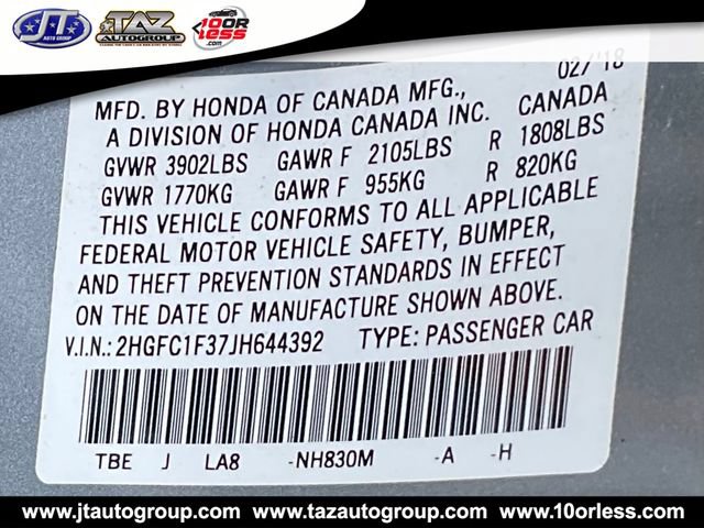 Used 2018 Honda Civic EX-T image 21