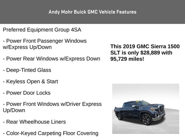 Used 2019 GMC Sierra 1500 SLT w/ SLT Convenience Package AWD/4WD image 12