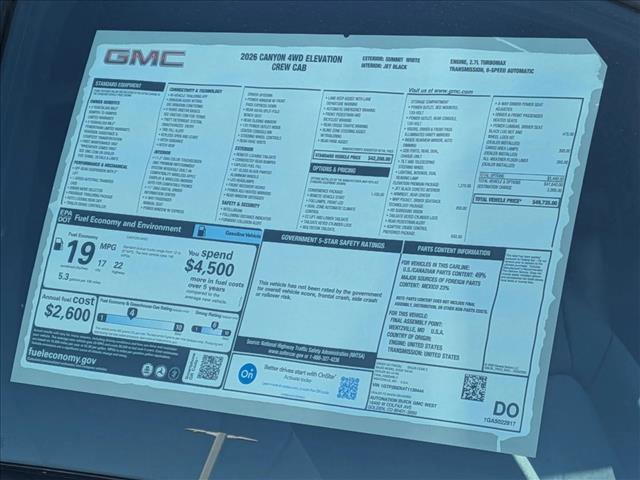 New 2026 GMC Canyon Elevation w/ Convenience Package image 19