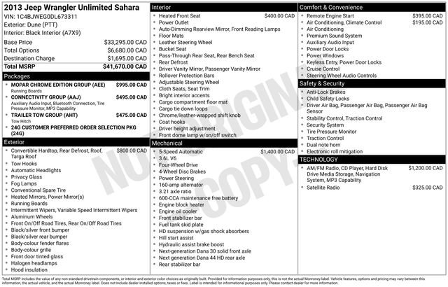 Used 2013 Jeep Wrangler Unlimited Sahara w/ Mopar Chrome Edition Group image 33