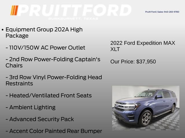 Used 2022 Ford Expedition Max XLT AWD/4WD image 7