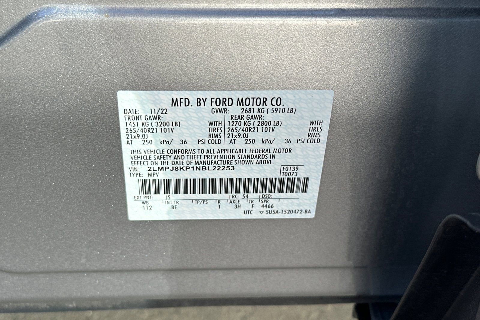 Used 2022 Lincoln Nautilus Reserve w/ Equipment Group 202A image 26