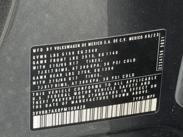 Certified 2023 Volkswagen Tiguan S FWD image 29