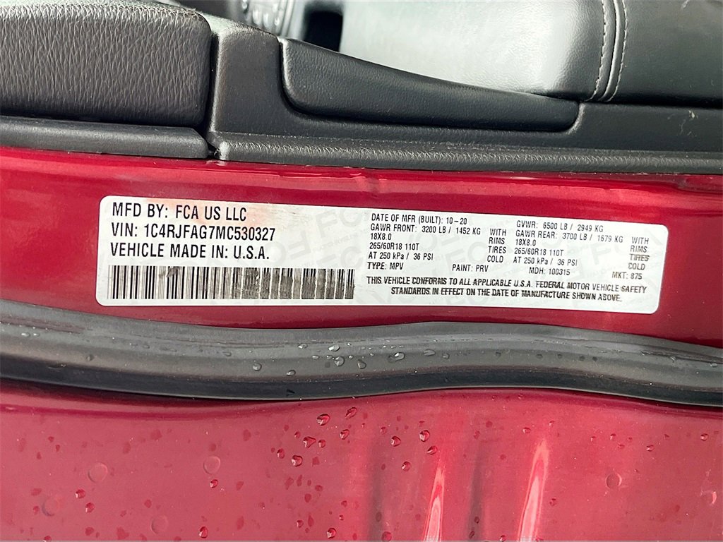 Used 2021 Jeep Grand Cherokee Laredo X image 32