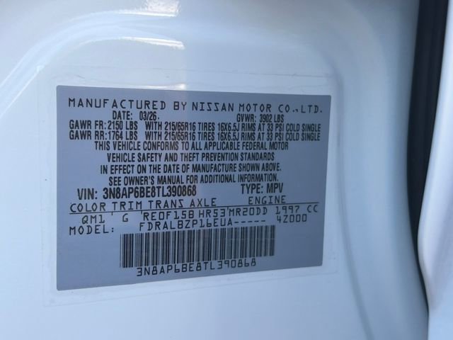 New 2026 Nissan Kicks S w/ Charging Package FWD image 30