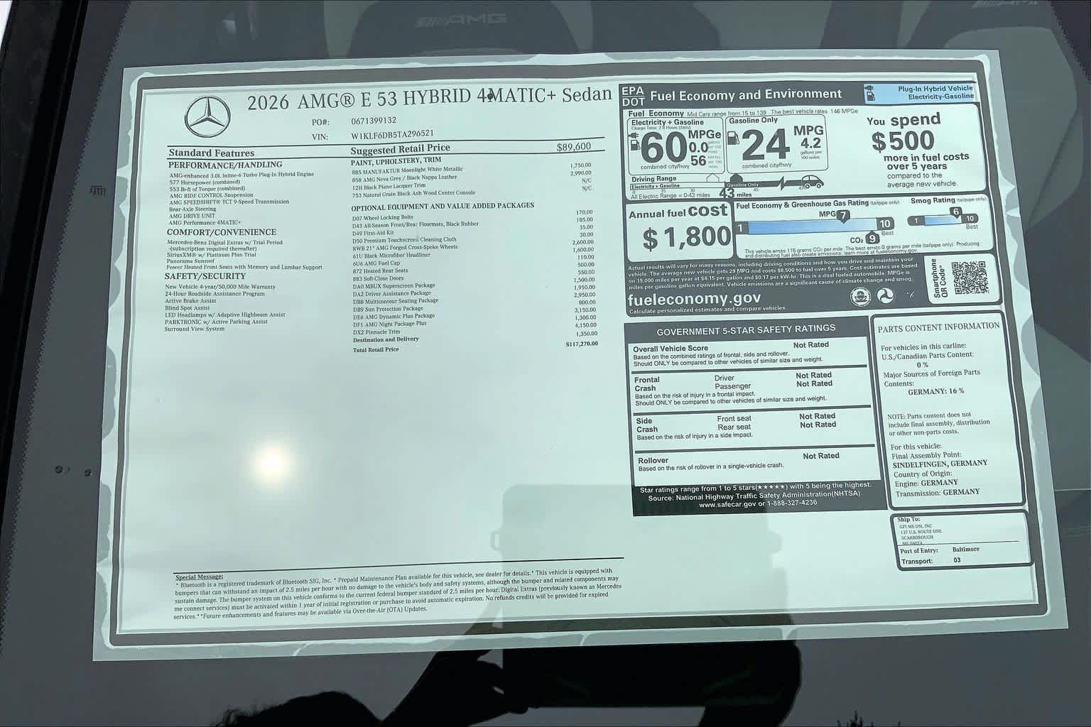 New 2026 Mercedes-Benz E 53 AMG e 4MATIC Sedan image 26