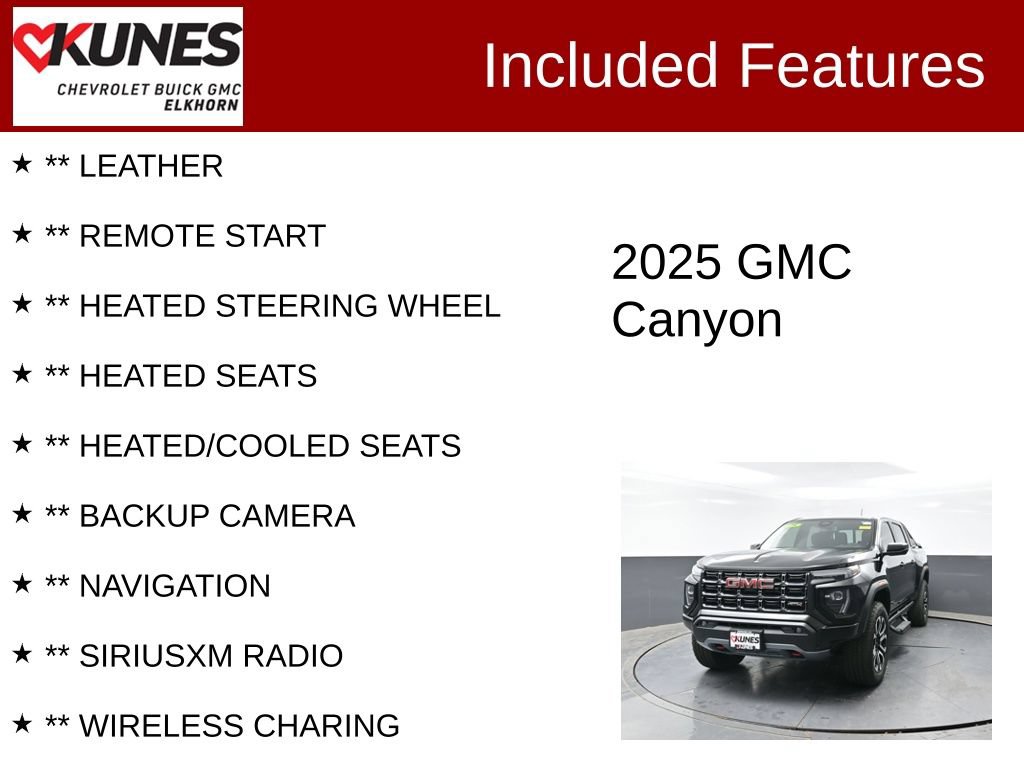 Used 2025 GMC Canyon AT4 w/ Nightfall Edition AWD/4WD image 2