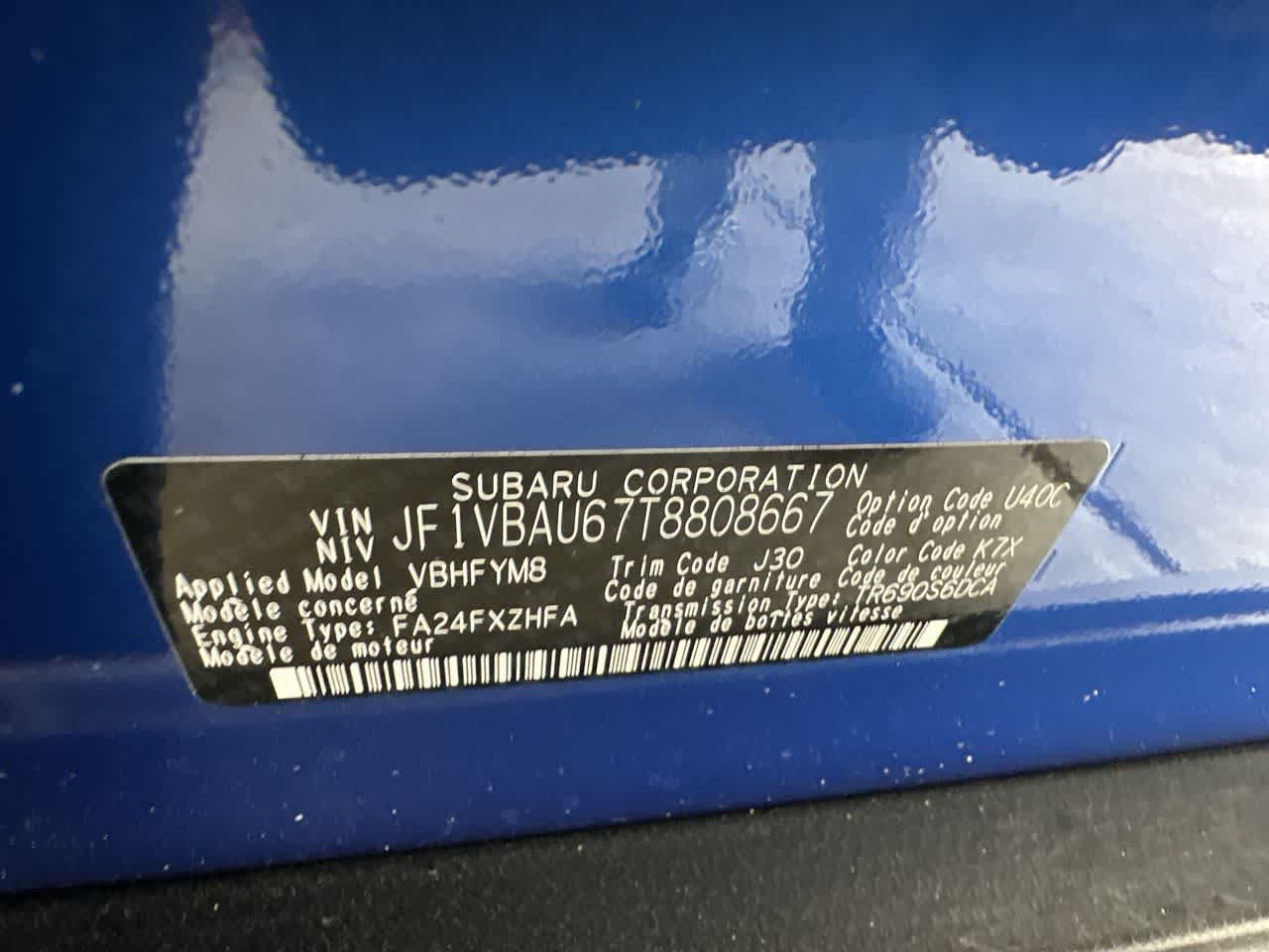 New 2026 Subaru WRX GT w/ WRX Electronics Package AWD/4WD image 29