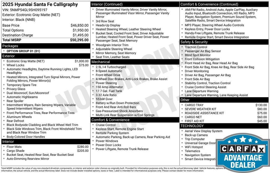 Used 2025 Hyundai Santa Fe Calligraphy FWD image 10