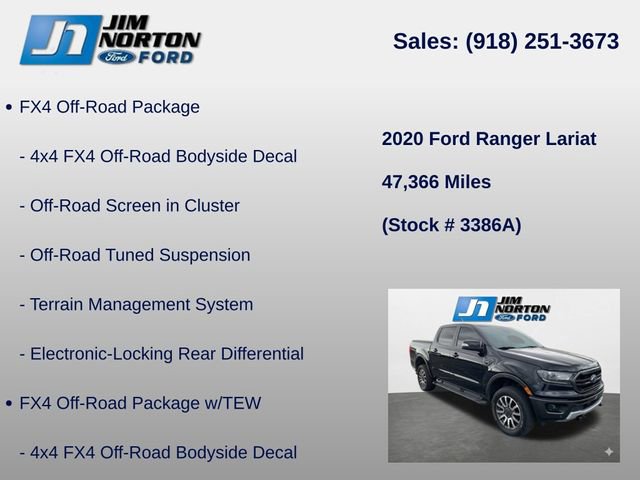 Used 2020 Ford Ranger Lariat w/ Equipment Group 501A Mid image 15