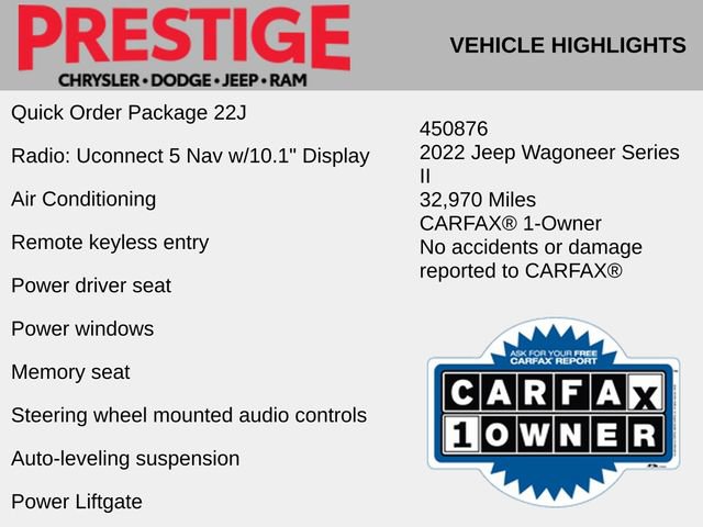 Used 2022 Jeep Wagoneer Series II image 2