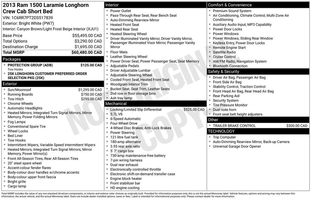 Used 2013 RAM 1500 Laramie Longhorn w/ Protection Group AWD/4WD image 36