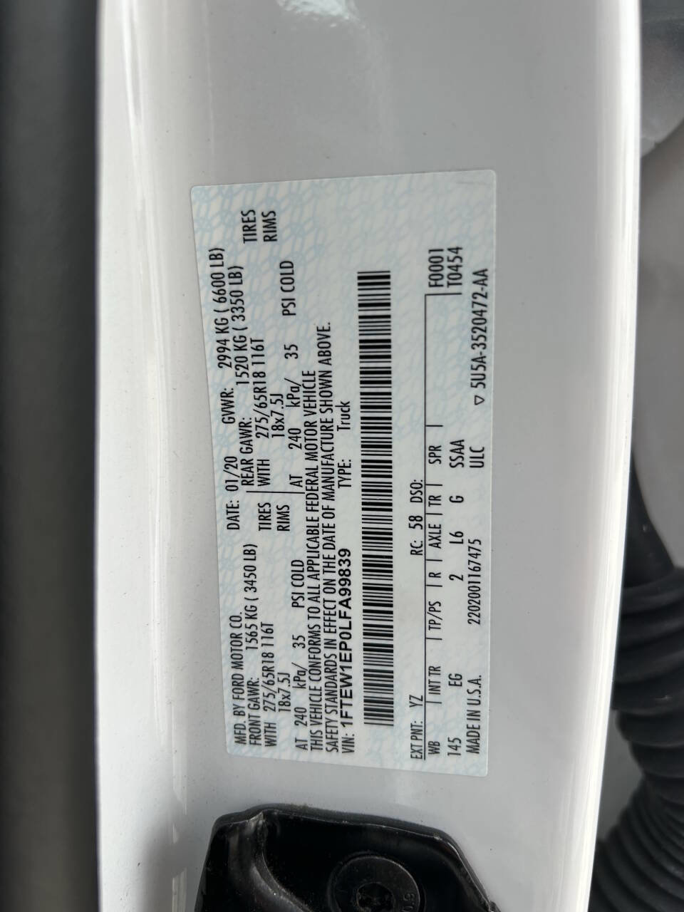 Used 2020 Ford F150 Lariat w/ Equipment Group 501A Mid image 42