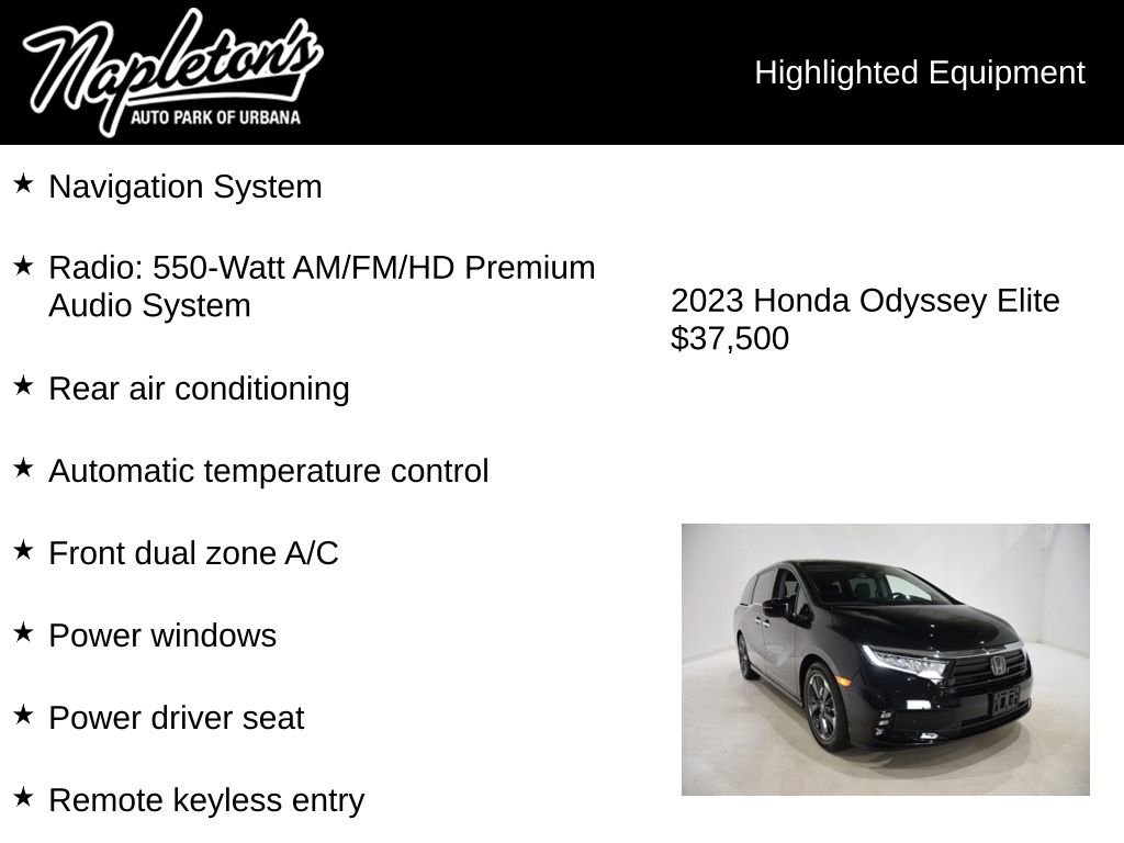 Used 2023 Honda Odyssey Elite image 15