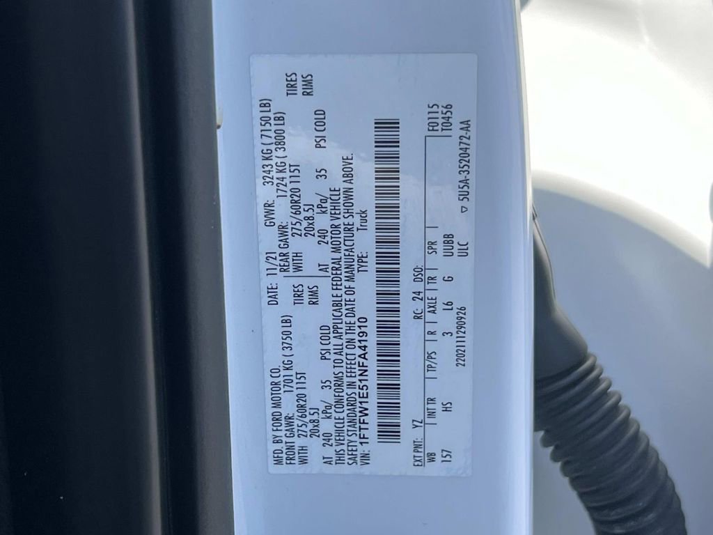 Used 2022 Ford F150 Lariat w/ Equipment Group 502A High image 35