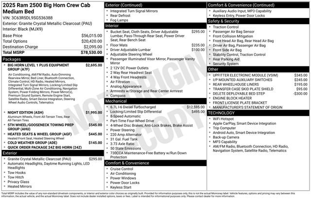 New 2025 RAM 2500 Big Horn image 15
