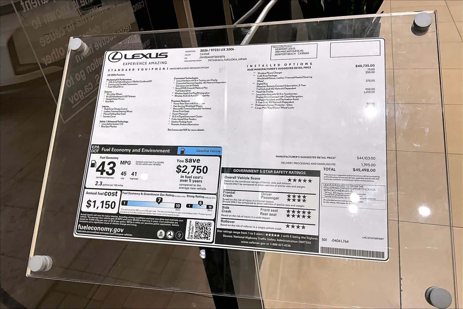 New 2026 Lexus UX 300h FWD w/ Accessory Package (Z1) image 22