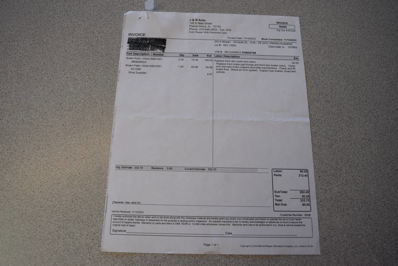 Used 2014 Nissan Armada SV image 47