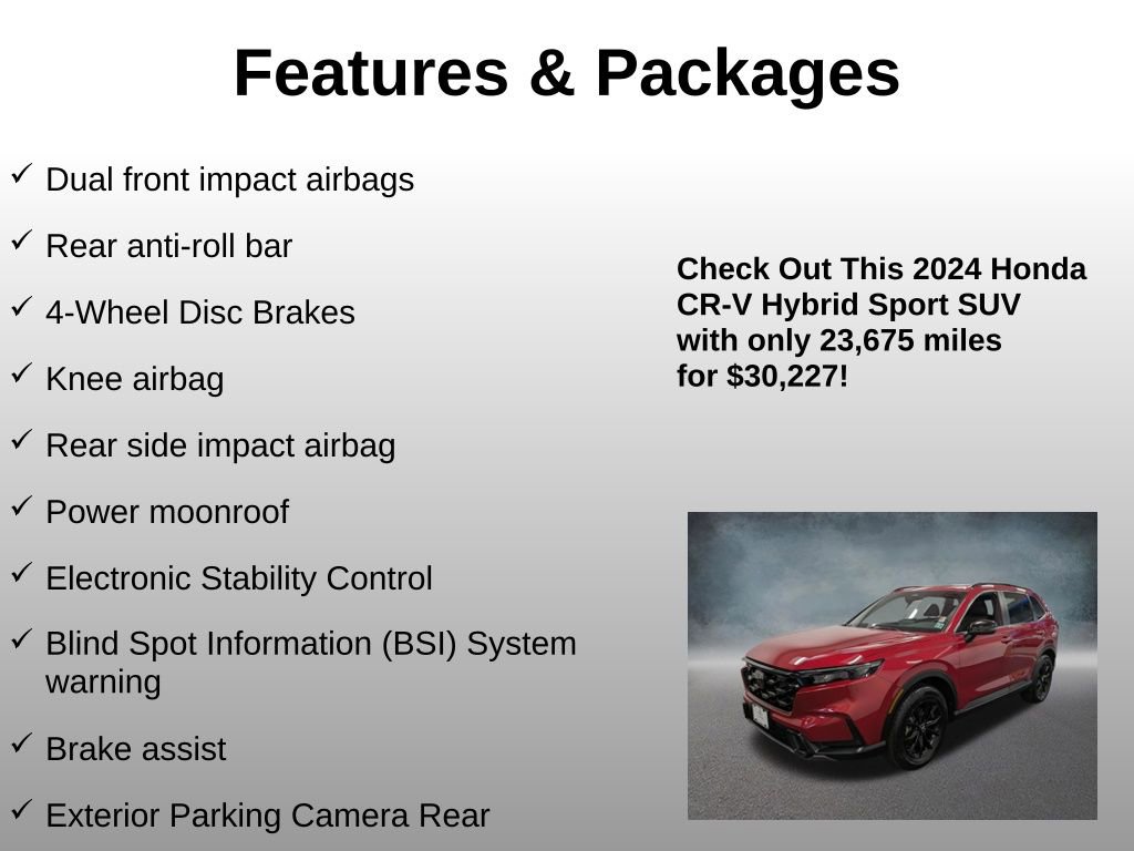 Certified 2024 Honda CR-V Sport image 16