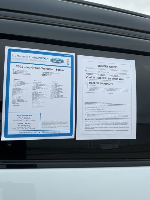 Used 2025 Jeep Grand Cherokee L Summit w/ Obsidian Package image 12