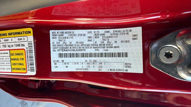 New 2025 Ford Ranger XLT w/ Equipment Group 301A High image 33